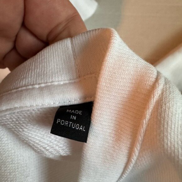 Armani Exchange Screw-Print Sweatshirt Size XS Graphic White Grey Preppy Grunge - Picture 7 of 10